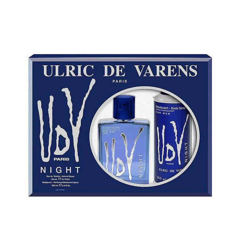 Ulric De Varens Udv Night For Men Lote 2 Piezas (mantieni i marchi, le sigle, i numeri e i ml/gr invariati)