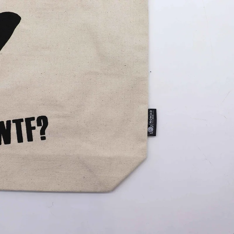 Nomad Sari Iconic Classic Tote Bag - Nero Cat - Naturale 10oz — foto 1