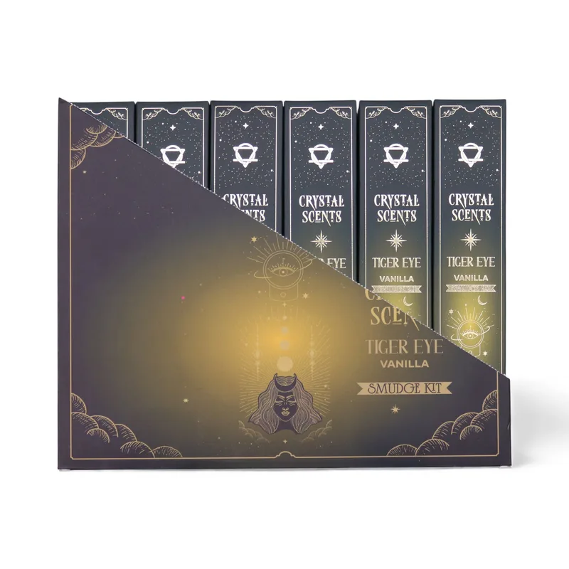 Tiger Eye Crystal Scents Smudge Incenso - Vaniglia