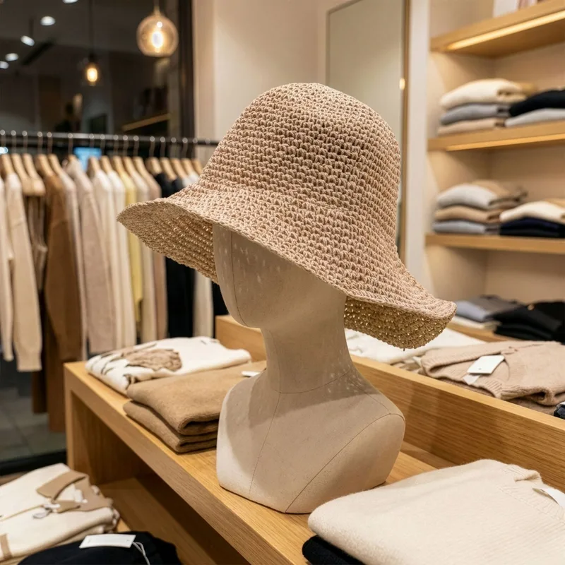 Nomad Sari Floppy Straw Sun Hat - Rosa Blush