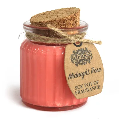 Midnight Rosa Soy Pot of Profumo Candela