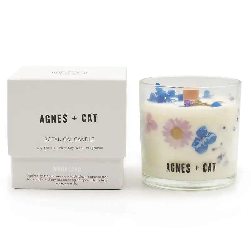 Agnes + Cat Botanical Soy Cera Candela Moorland