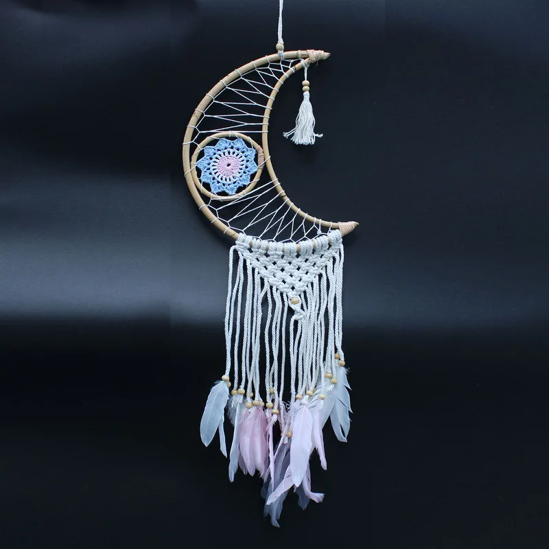 Protection Dream Cather Macrame Moon Assorted Colours — foto 6
