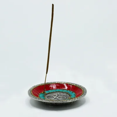Om Plate Tibetan Decor Cone & Stick Porta — foto 1