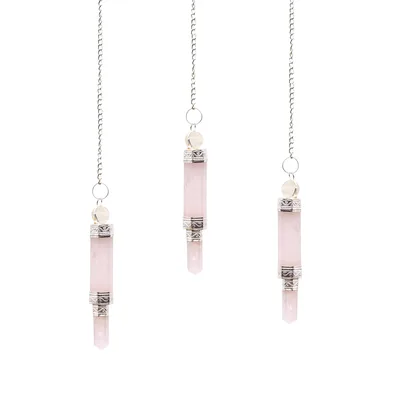 Three Piece Pendulum Rosa Quartz