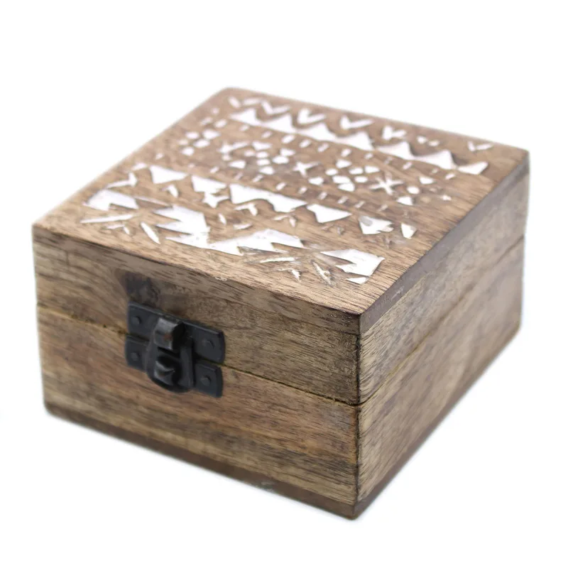 Bianco Washed Wooden Scatola 4x4 Slavic Design — foto 5