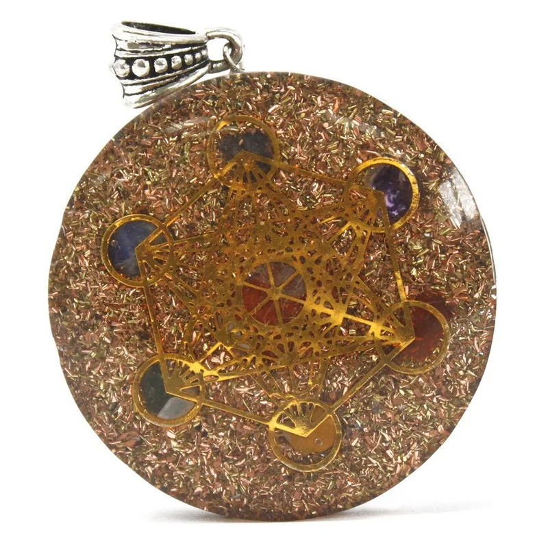 Orgonite Power Pendant Multi Power Chakra Lrg — foto 4
