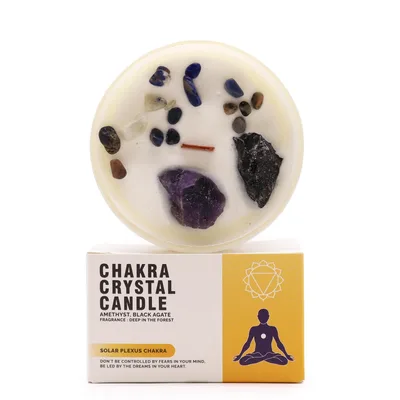 Chakra Crystal Candele Solar Plexus Chakra
