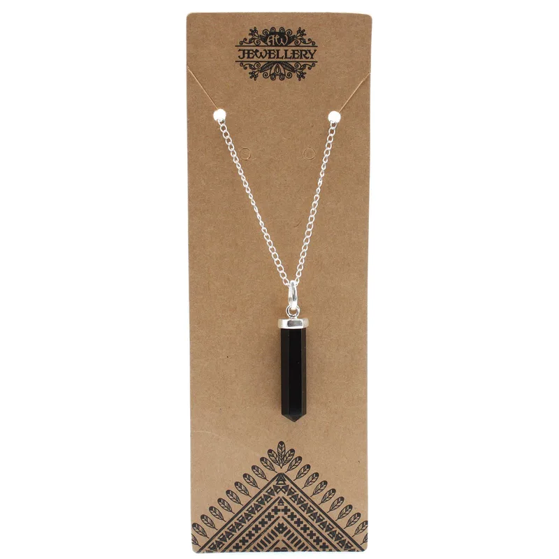 Gemstone Classic Point Pendant Nero Agate — foto 1