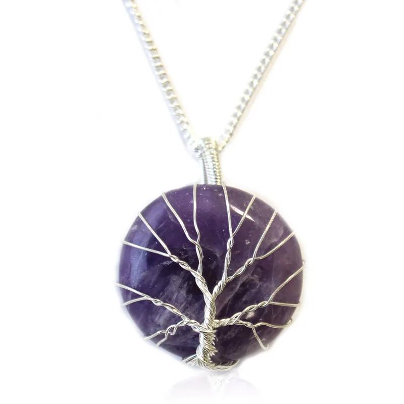 Albero of Life Gemstone Necklace Amethyst — foto 5