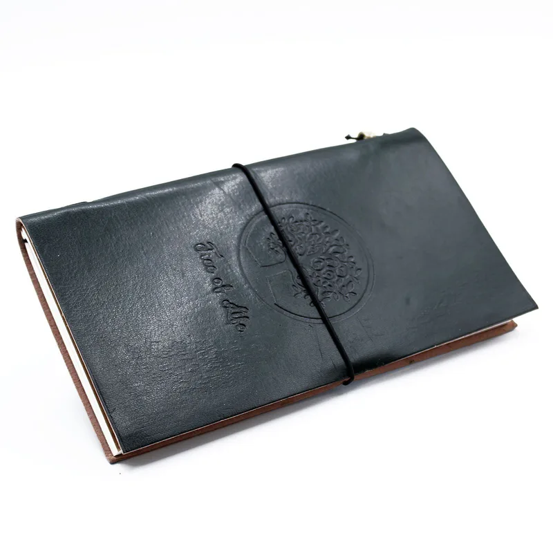 Fatto a mano Leather Journal Albero of Life Verde