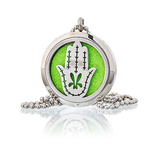 Aromatherapy Jewellery Necklace Hand of Fatima 30mm