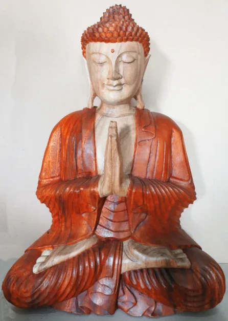 Hand Carved Buddha Statue 60cm Welcome — foto 2