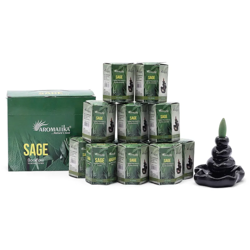 Masala Backflow Incenso pack of 10 Sage — foto 6