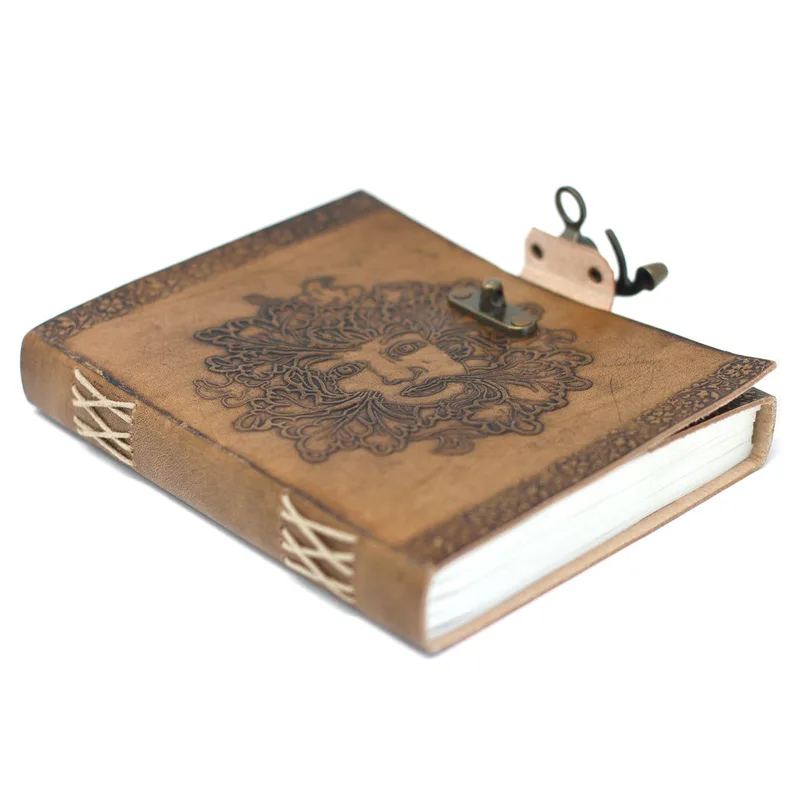 Leather Greenman Notebook — foto 2