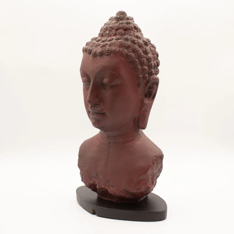 Buddha Bust Lamp Molton Lava Oval stand