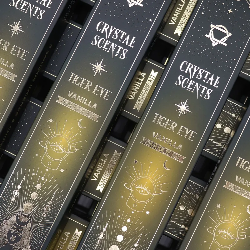 Tiger Eye Crystal Scents Smudge Incenso - Vaniglia — foto 1