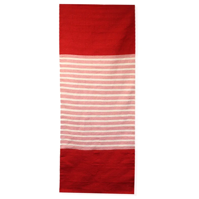 Tappeto in Cotone Indiano 70x170cm Rosso/Rosa — foto 6