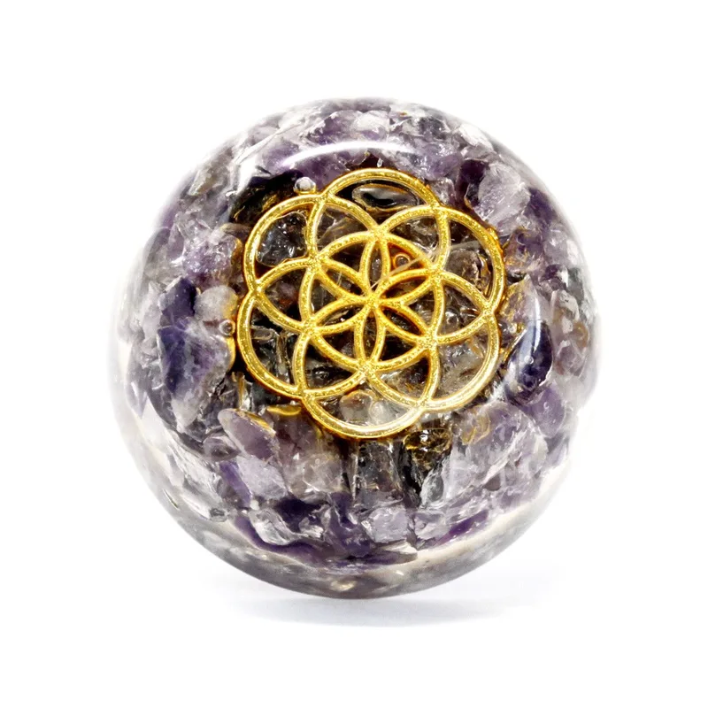 Orgonite Desk Power Packs Amethyst Dome — foto 2