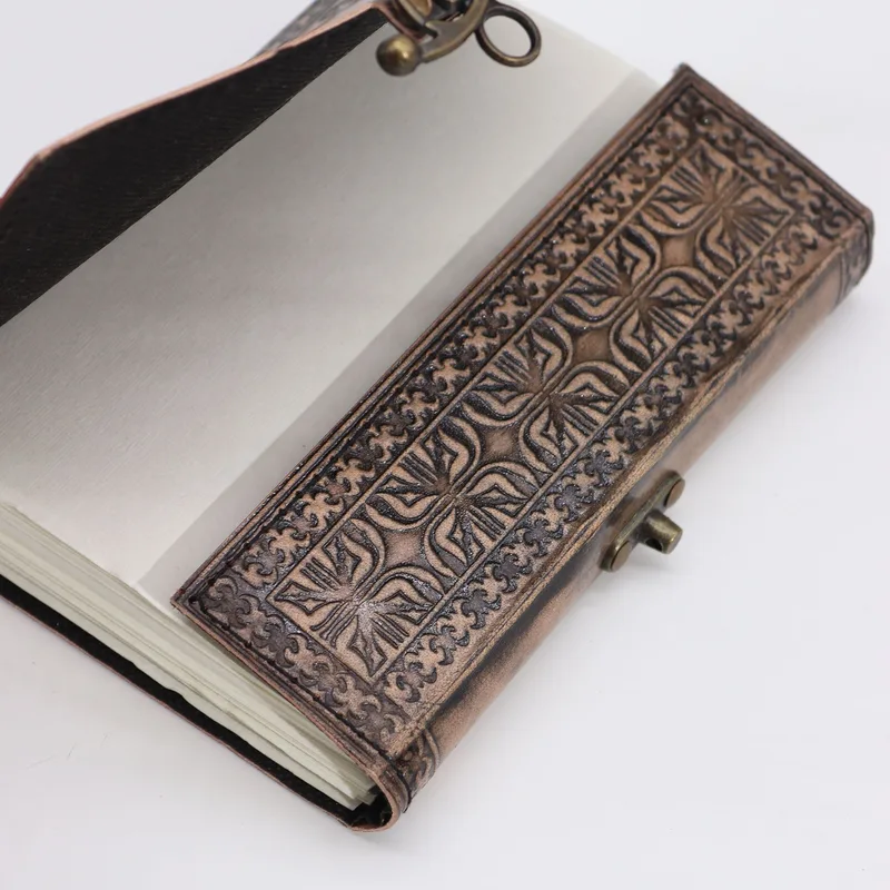 Lotus Mandala Esoteric Notebook Antique Grey 200 pages Stich Edge 17.5x12.5x3cm