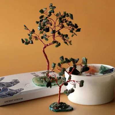 Gemstone Albero - Verde Aventurine on Verde Agate Base (35 stones) — foto 3
