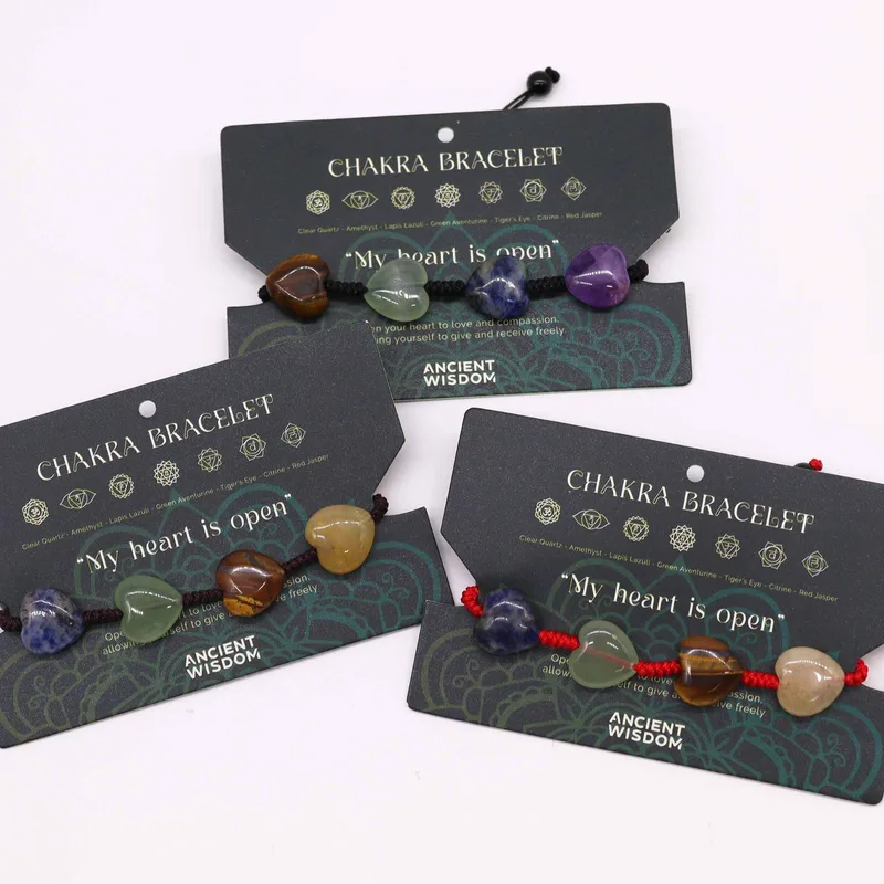 Chakra String Bracelets - Hearts — foto 1