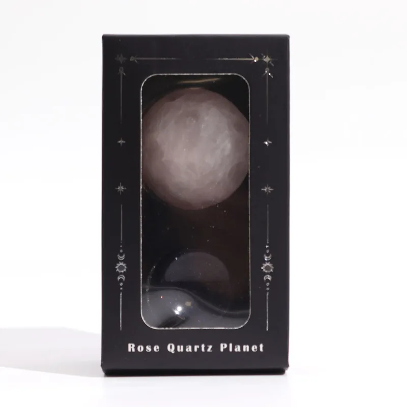 Rosa Quartz Planet on a Sola Goldstone Stand 40mm — foto 4