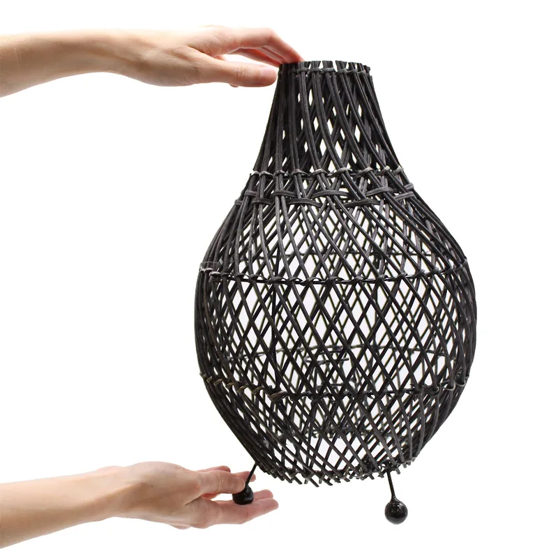 Rattan Table Lamps Nero — foto 3