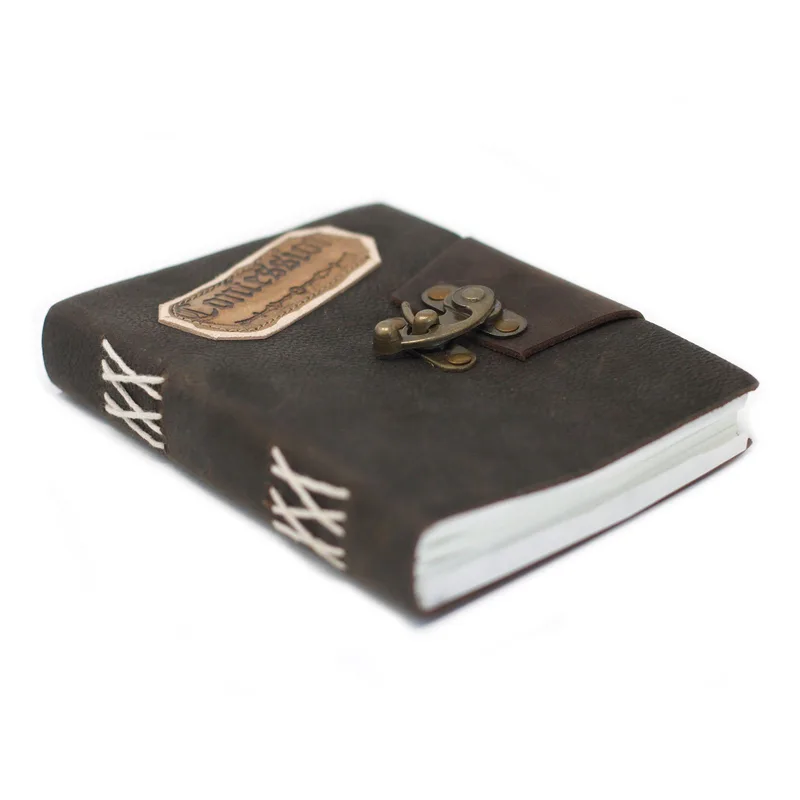 Leather Nero Confessions with Lock Notebook — foto 1