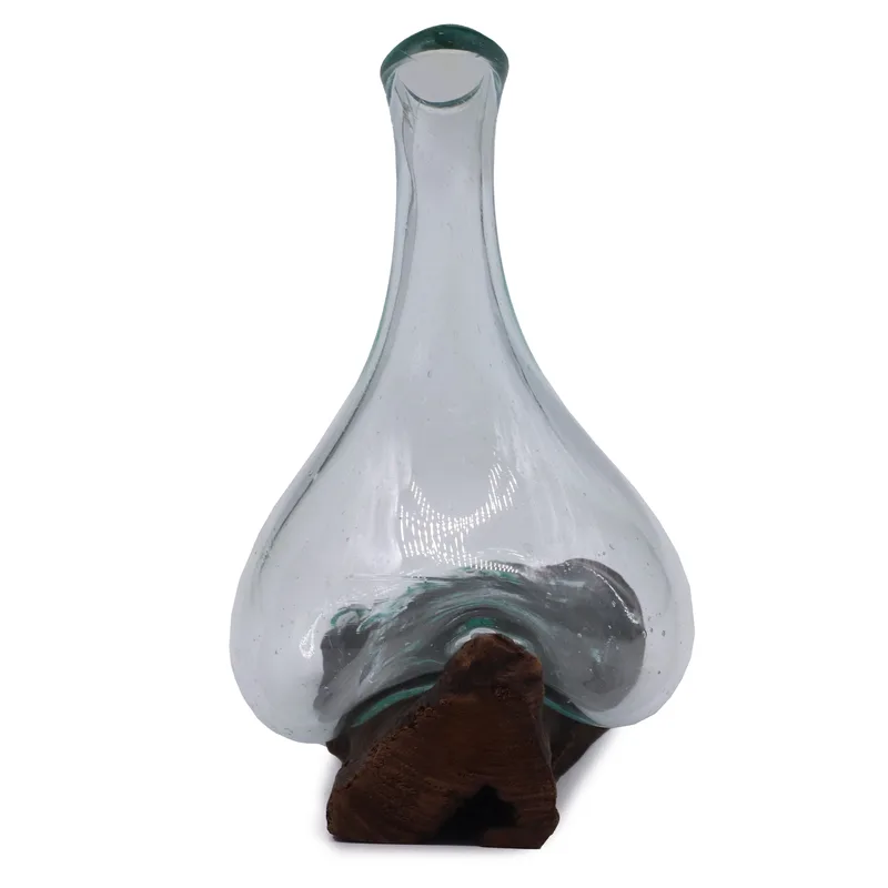Molten Glass Mini Decanter on Legno 20cm — foto 3