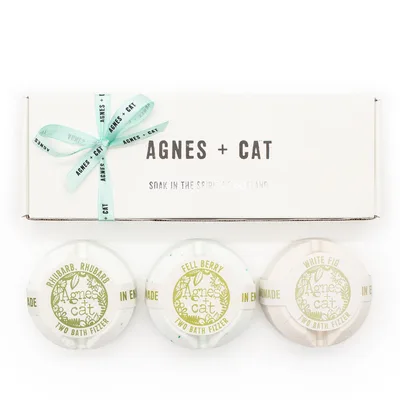 Agnes + Cat Berry & Fig Bagno Fizzer Gift Set — foto 2