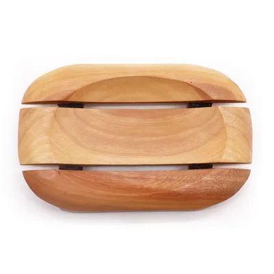 Classic Mahogany Sapone Dish - Oval in Rectangle — foto 1