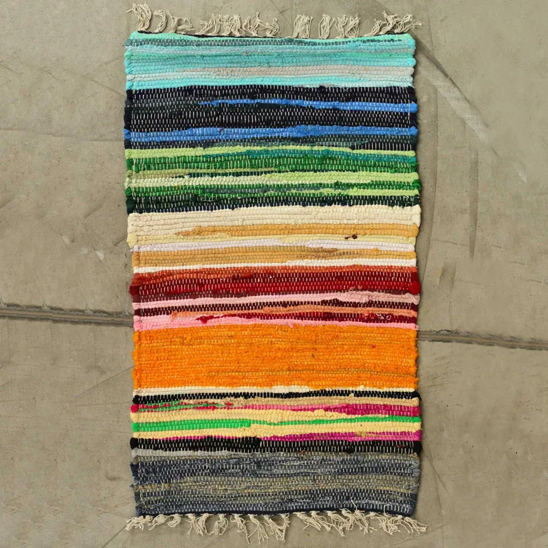 Small Rag Rug 50x90cm premium quality Rainbow Colours — foto 1