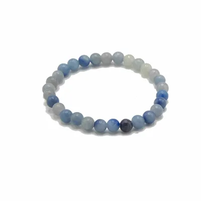 Gemstone Manifestation Bracelet - Blu Lace Agate - Independence