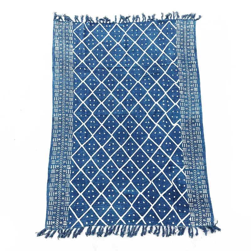 Fatto a mano Indigo Throw 170x120cm Midnight Heerak — foto 3