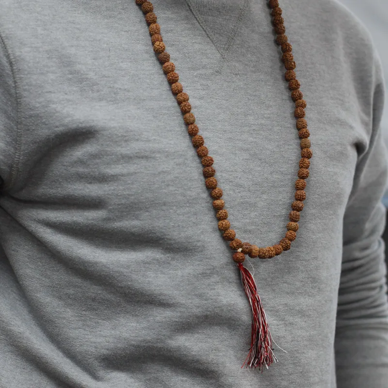 108 Rudraksha Mala - Naturale — foto 2