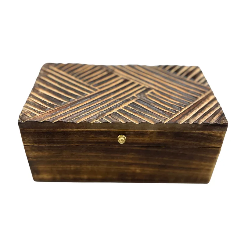 Vintage Deco Multi Purpose Scatola 22x12x10cm Antique Lines — foto 1