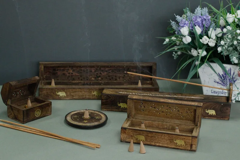 Cone & Stick Burner- Asst Design - Mango Legno — foto 2