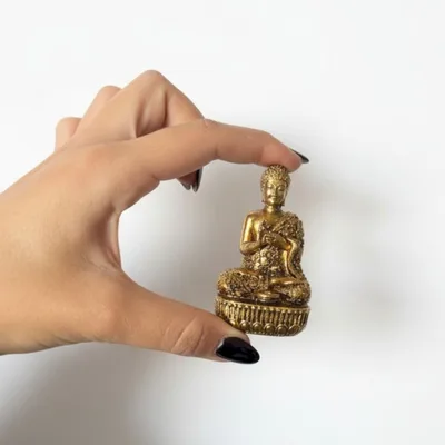 Brass Miniature Gods - Buddha (110gms) - 76mm — foto 1