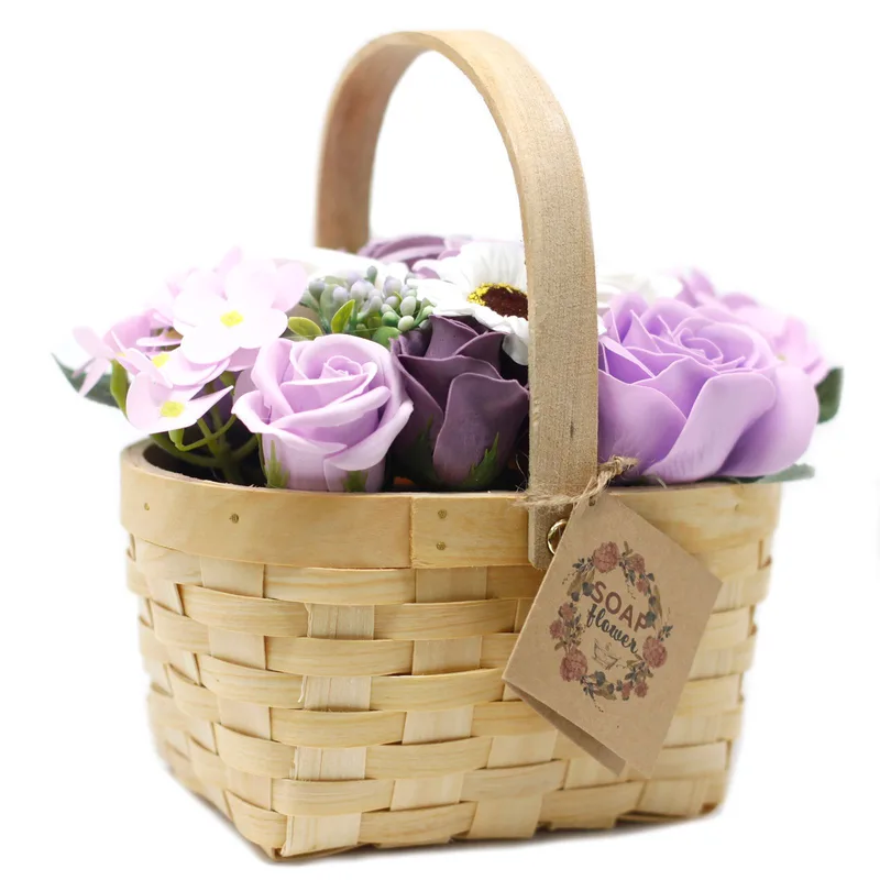 Large Lilac Bouquet in Wicker Basket — foto 2