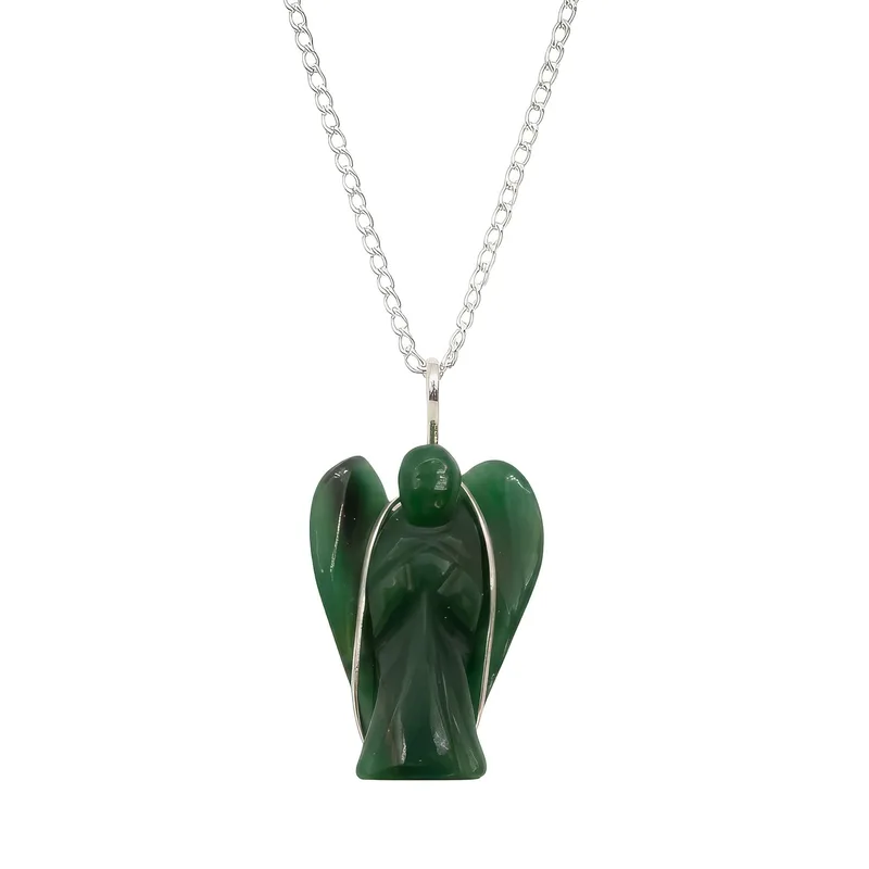 Gemstone Guardian Angel Pendant Verde Aventurine — foto 4