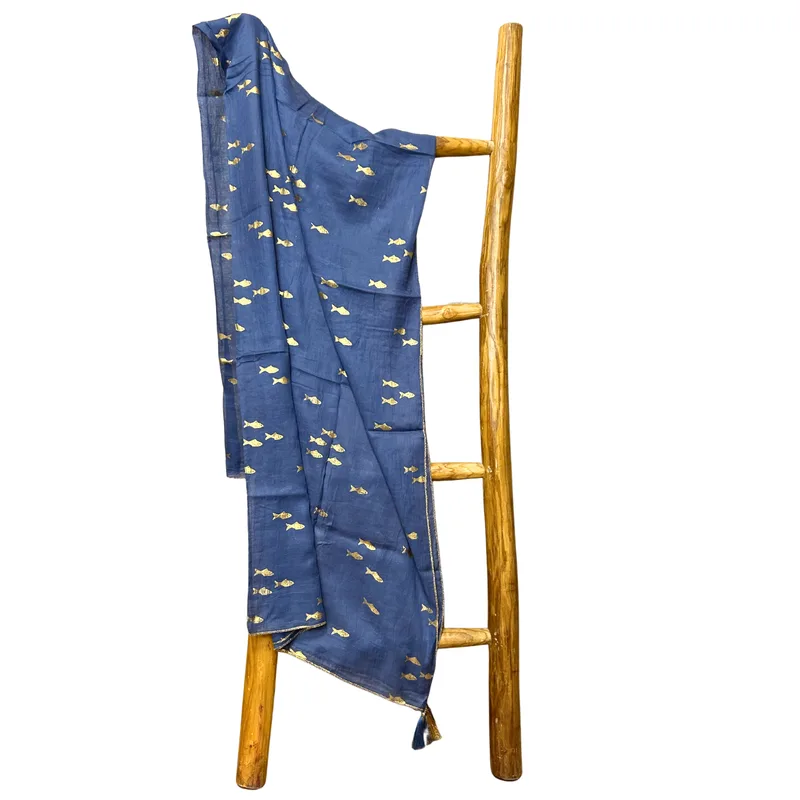 Nomad Sari On the Med Collection Pario Sea Blu & Oro Fish Design — foto 5