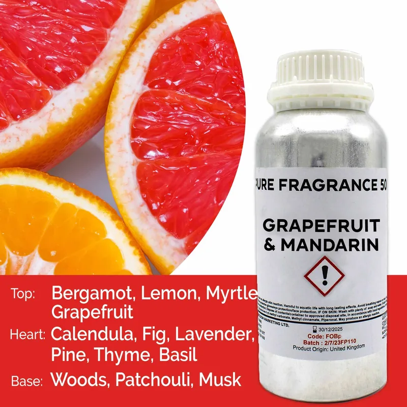 Grapefruit & Mandarin Puro Profumo Olio - 500ml