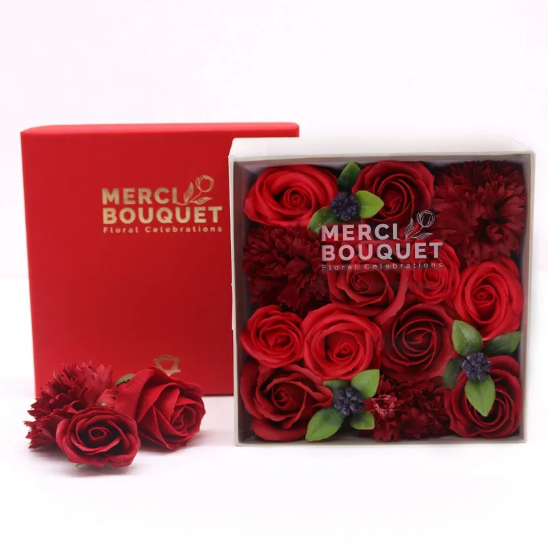 Square Scatola Classic Red Roses — foto 3