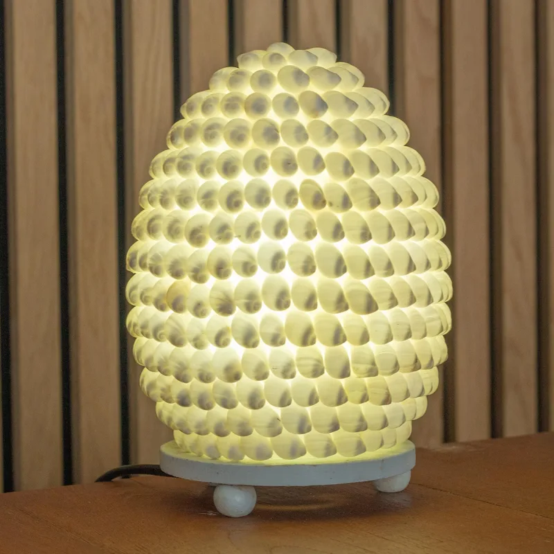 Boho Sea Shell Lamp Buting Shell Oval 15cm — foto 2
