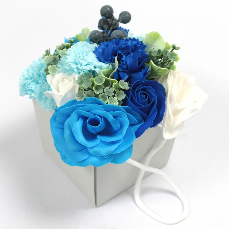 Sapone Fiore Bouqet Blu Wedding — foto 1