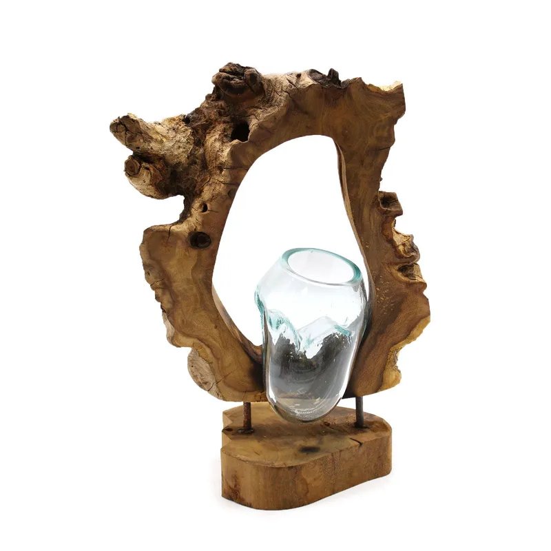 Molton Glass Hanging Art Vase on Legno — foto 5