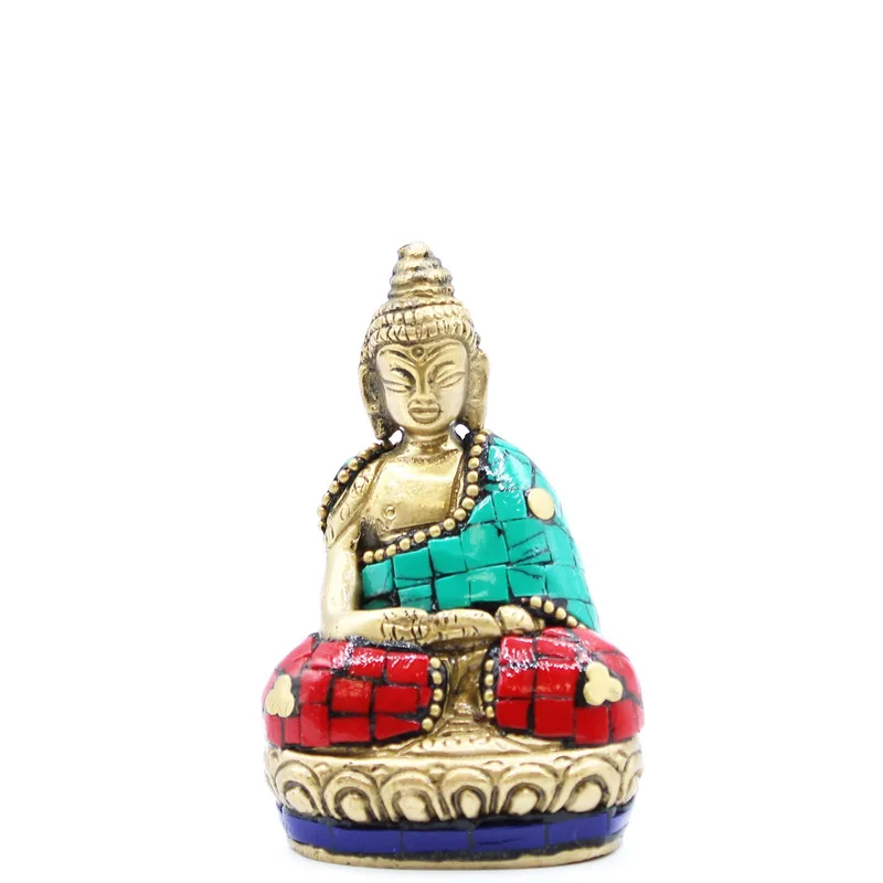 Brass Buddha Figure Hands Up 7.5 cm — foto 1