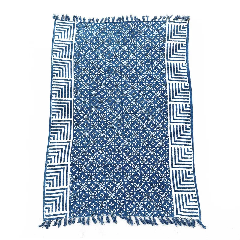 Fatto a mano Indigo Throw 170x120cm Kasba Tiles — foto 3