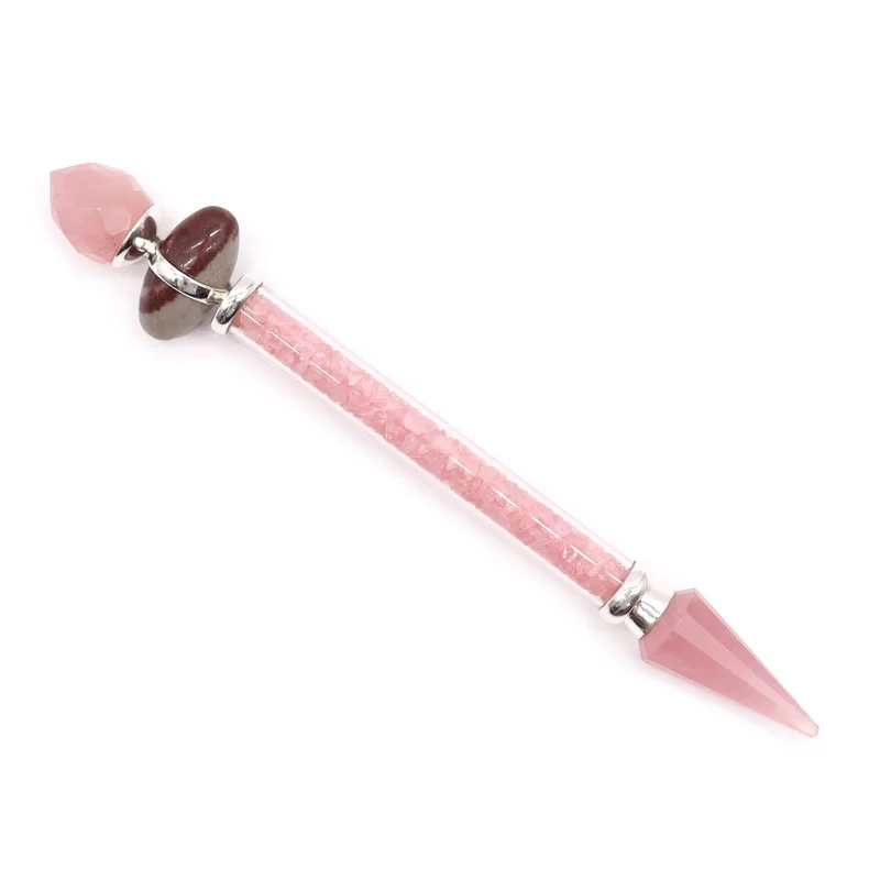 Shiva Lingam Magic Wand Rosa Quartz Love